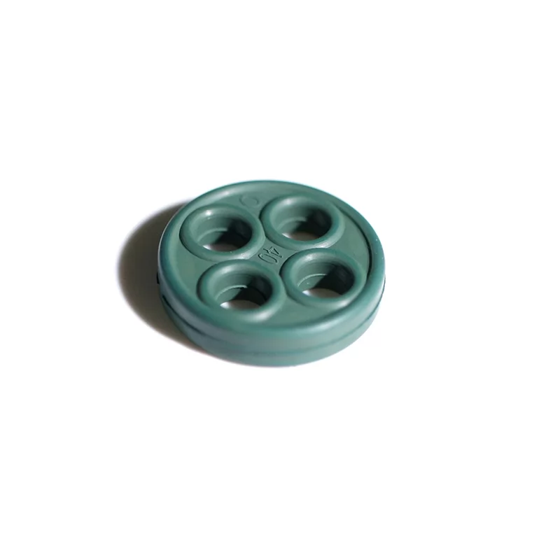 Four hole Green Rubber Gasket High Temperature Resistant Sealing Garden Tool Parts